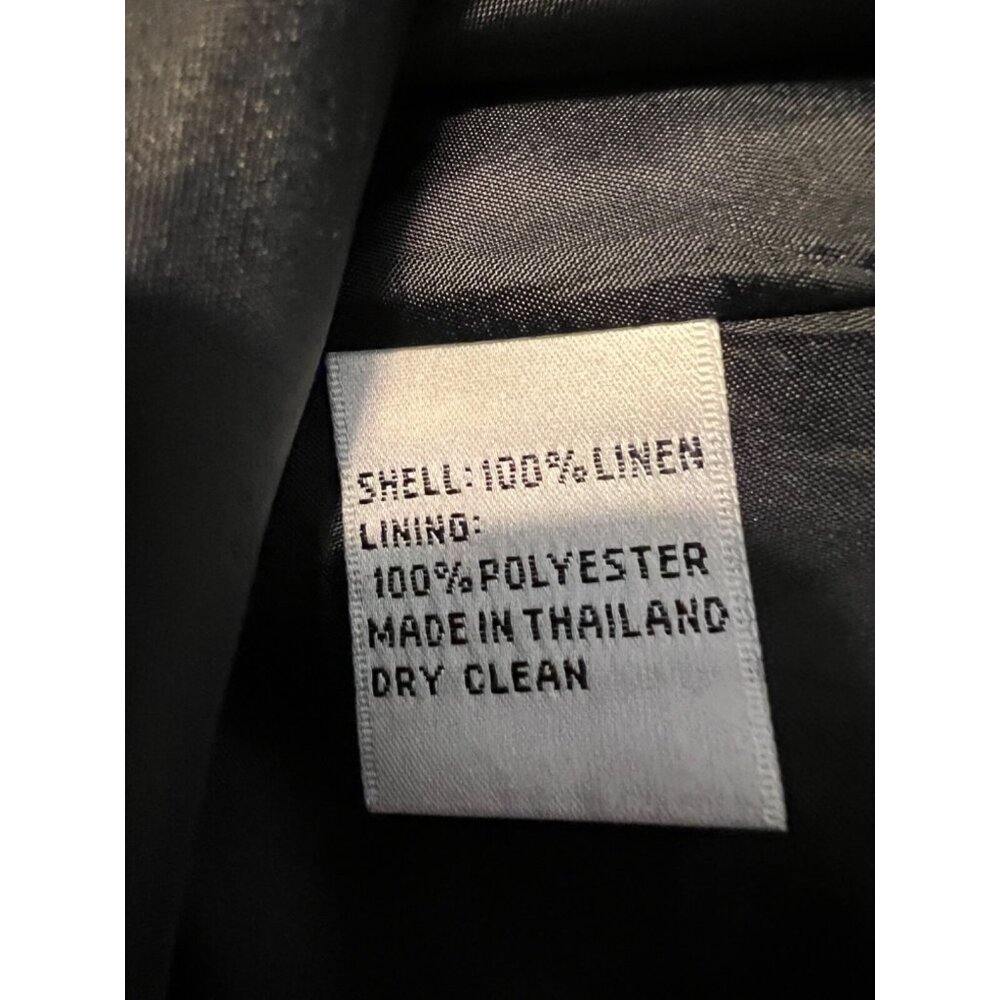 Talbots Dress Black 10 P 10P Irish Linen A Line Classic Career Church Party - Picture 9 of 10